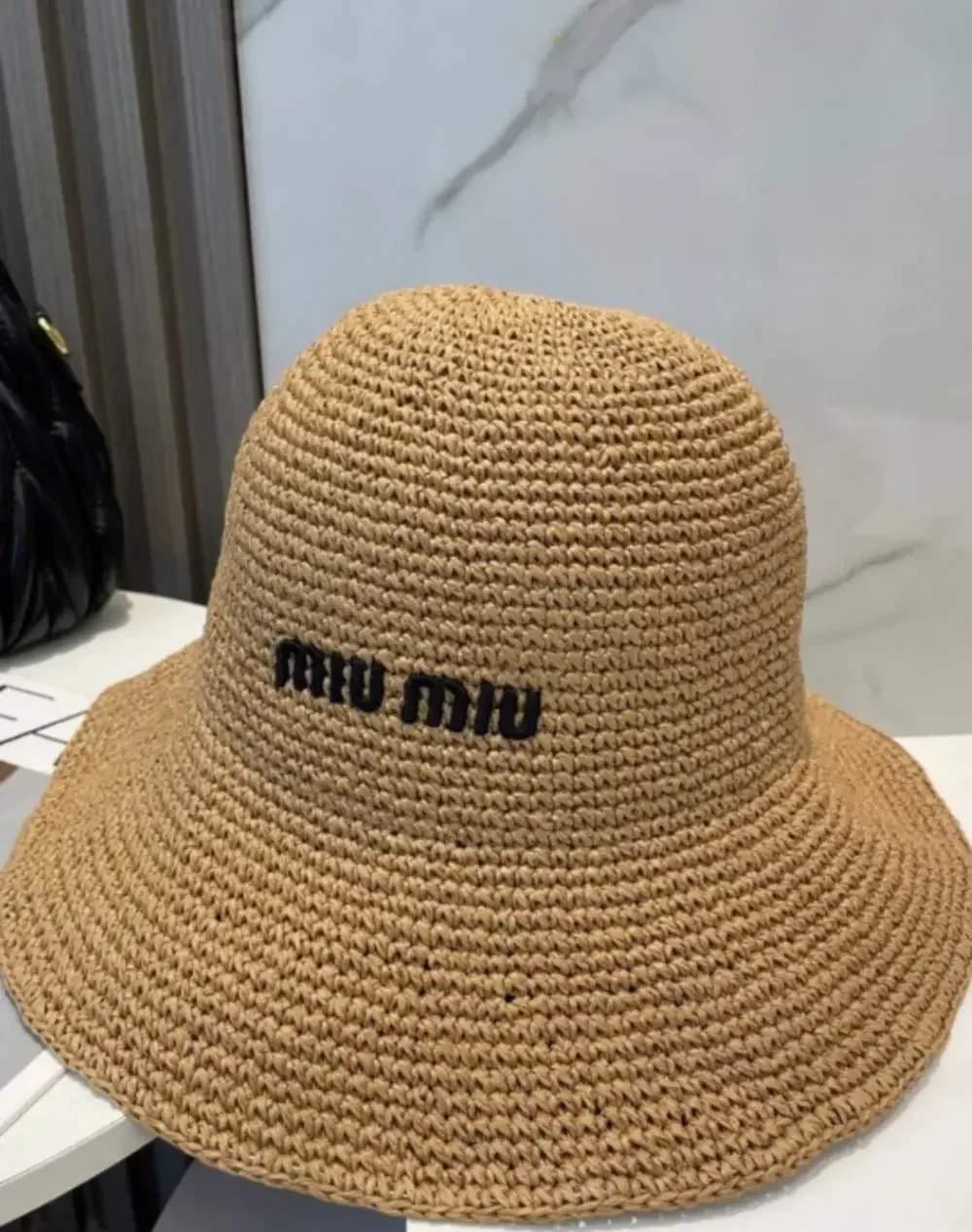 Miu Miu Khaki - Straw Fisherman's Hat